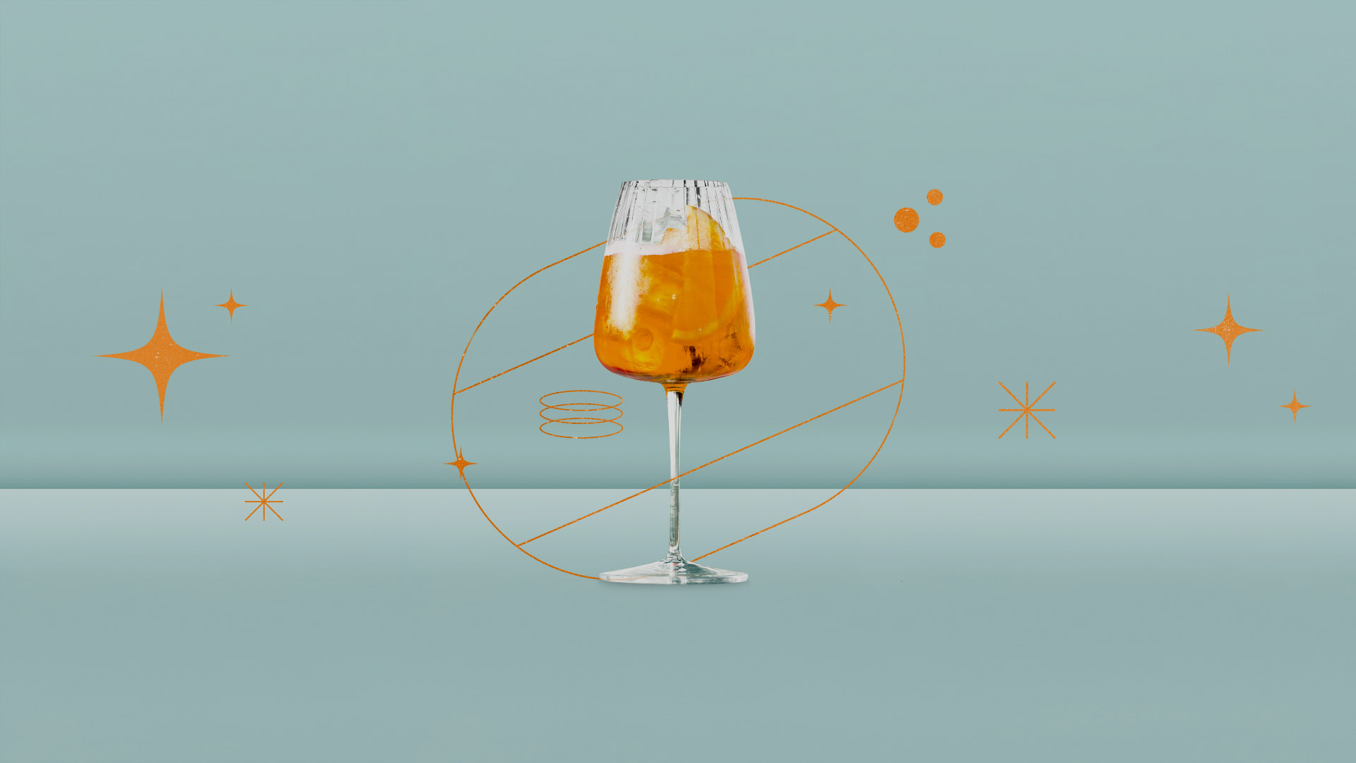 Aperol Spritz Gold Happy Hour darkened